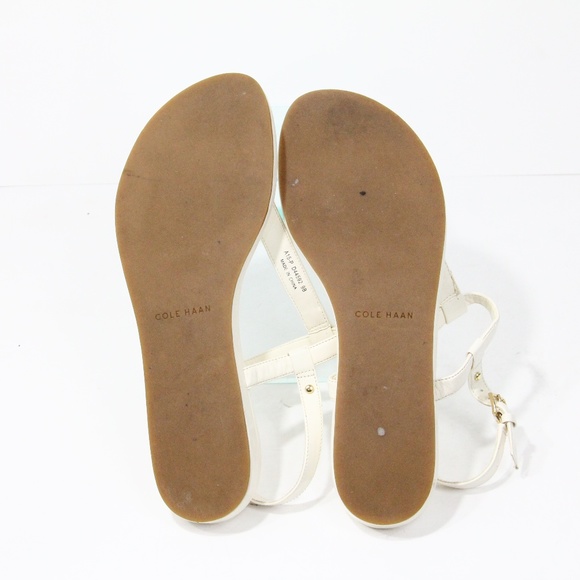 Cole Haan Flat Sandals sz 9 Women Leather Flip Flops Toe Post Shoes - Picture 8 of 8